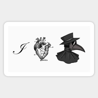 I heart Plague Doctors 2 Sticker